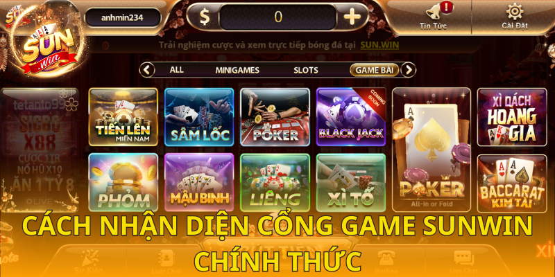 Yếu tố khẳng định cổng game chính thức