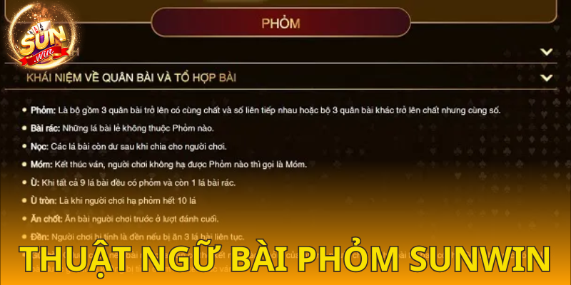  Thuật ngữ bài phỏm/tá lả