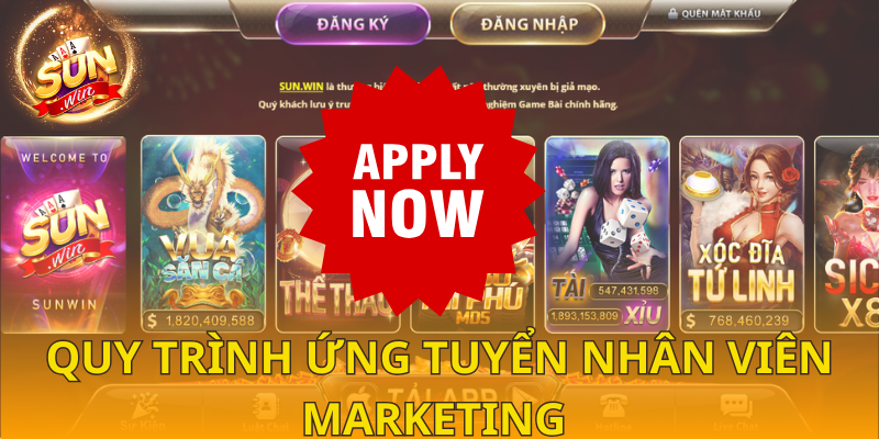 Quy trình ứng tuyển nhân viên Marketing của SUNWIN