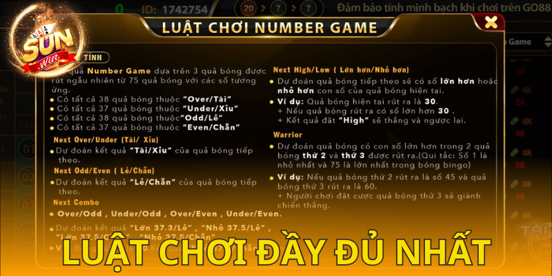 Hướng dẫn chơi number game chi tiết cho newbie