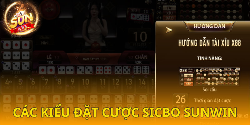 Những cửa cược trong sicbo SUNWIN