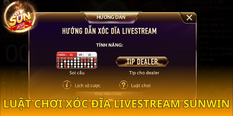  Luật chơi xóc đĩa livestream SUNWIN dễ hiểu